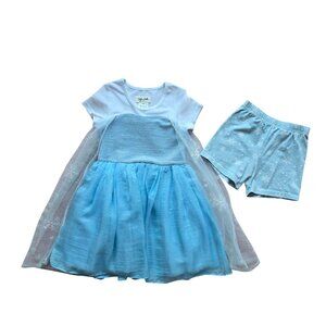 Taylor Joelle Elsa Dress w/ Shorts Girls Size 5